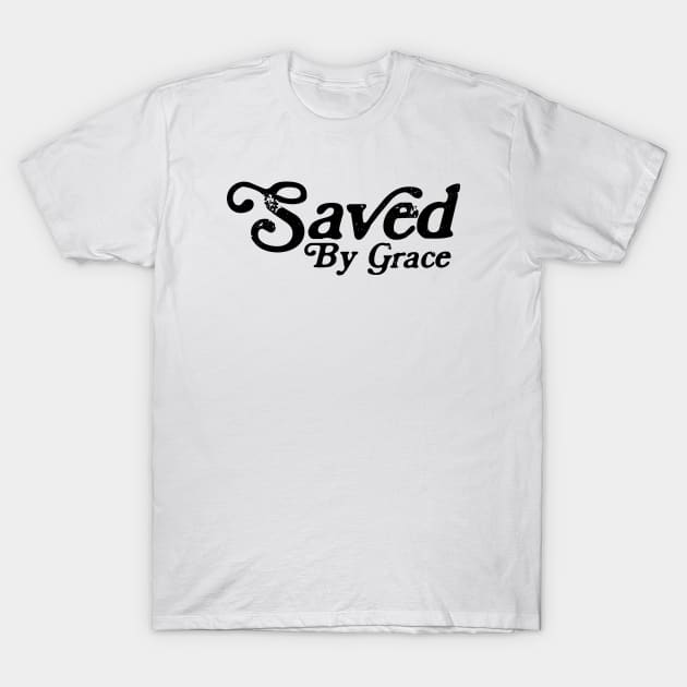 Saved by Grace Retro T-Shirt by Move Mtns